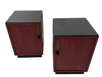 Two Art Deco Modernist Nightstands by A.H. Jansen for L.O.V. Oosterbeek, 1920s